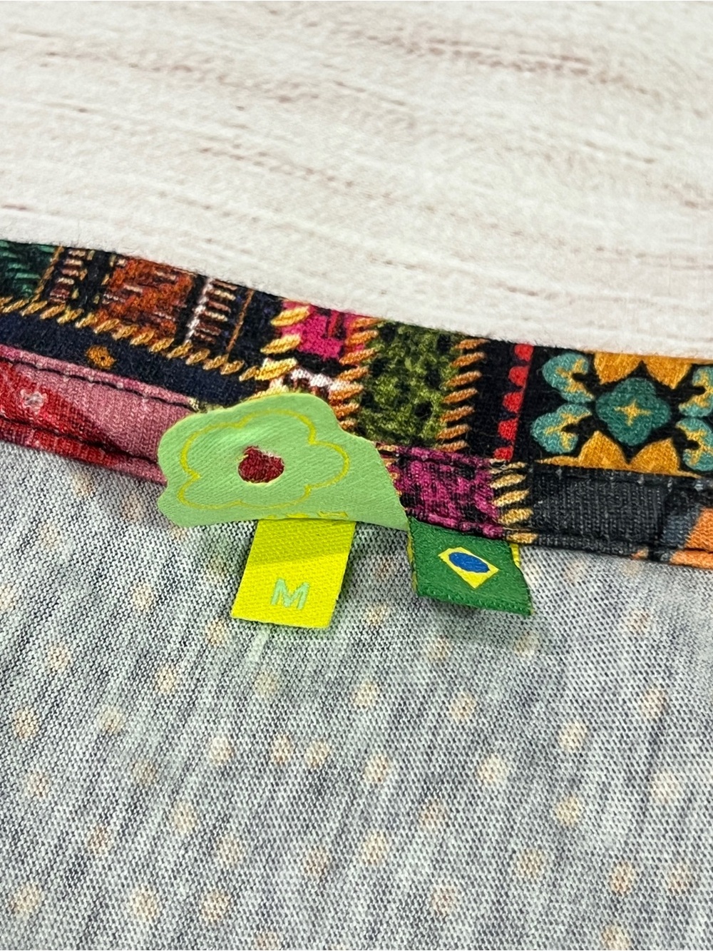 FARM Brasil Printed T-Shirt Dress - M - FARM Rio deep pink blue tropical parrot - Picture 11 of 11